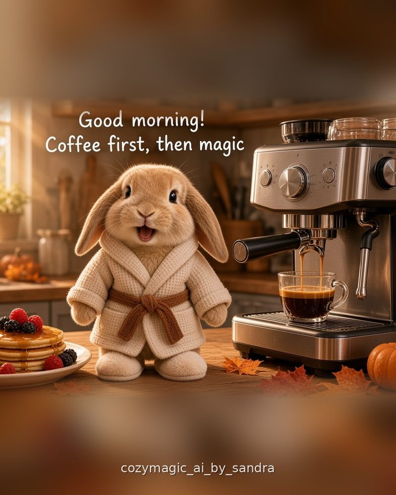 Latte's slow morning